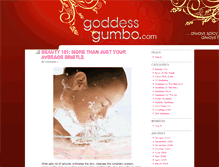 Tablet Screenshot of goddessgumbo.com